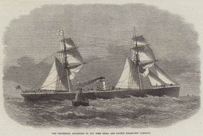 The Colombian, belonging to the West India and Pacific Steam-Ship Company by Edwin Weedon